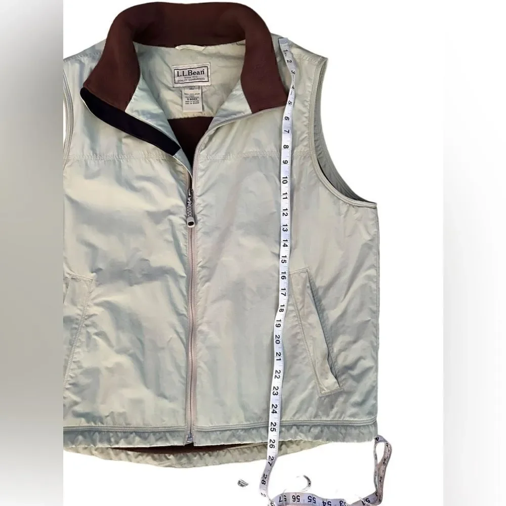 Vintage Y2K 2000s L.L. Bean Hunting Fishing Utility Fleece Lined Vest Size L